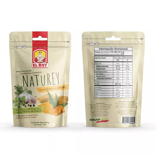 Condimento Naturey Ziper 100g