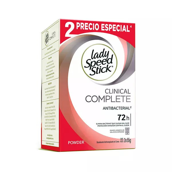 Desodorante Crema Lady Speed Stick Clinical Duo 55g