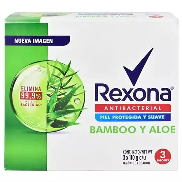 Jabon Baño Rexona 110g*3 Bamboo