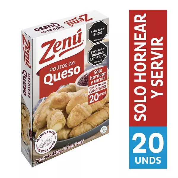 Palitos De Queso Zenu 440g