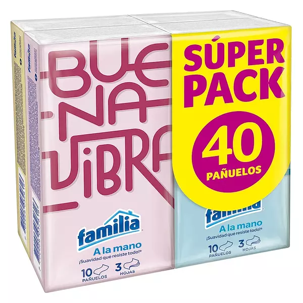 Pañuelo Facial Familia P. E. Fourpack 10 Und