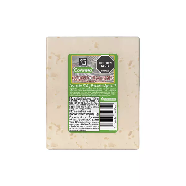 Queso Costeño Colanta Bloque 500g