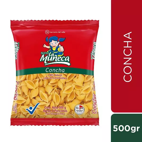 Pasta La Muñeca Concha 500g