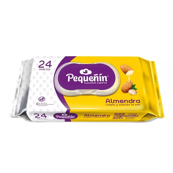 Pañitos Humedos Pequeñin Almendra 24 Und