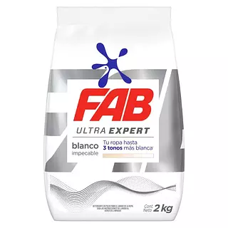 Detergente Fab Blanco Ultra 2k