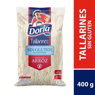 Pasta Doria Tallarin Sin Gluten Con Arroz 400g