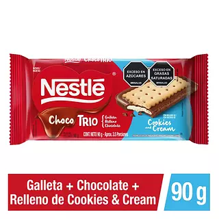 Nestle Choco Trio Coockies And Cream 90gr