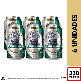 Cerveza Kaufmann Lata 6*330ml