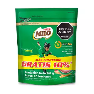 Milo Doypack Más Contenido 242gr