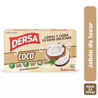 Jabon Dersa Coco 3*200g
