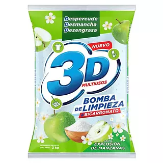 Detergente 3d Manzana 2k