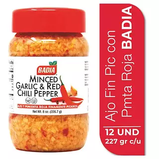 Ajo Picado Badia Pimienta Roja 226.7g
