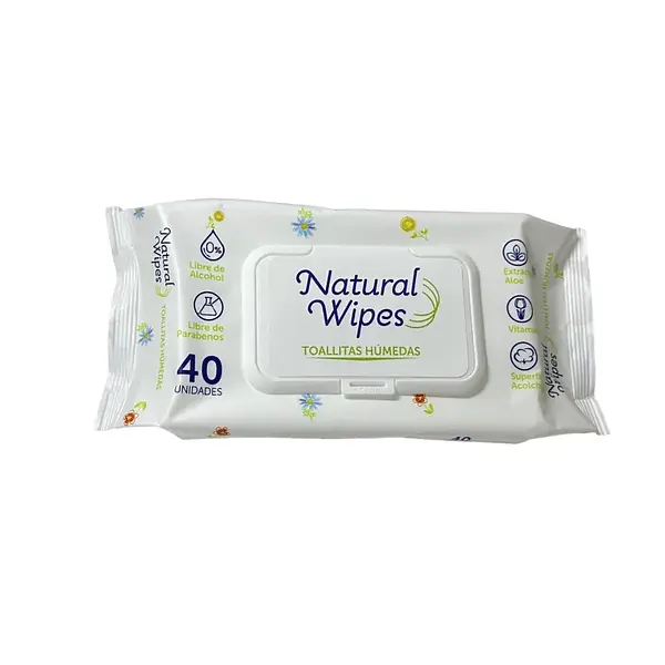Toallitas Humedas Natural Wipes 40 Und