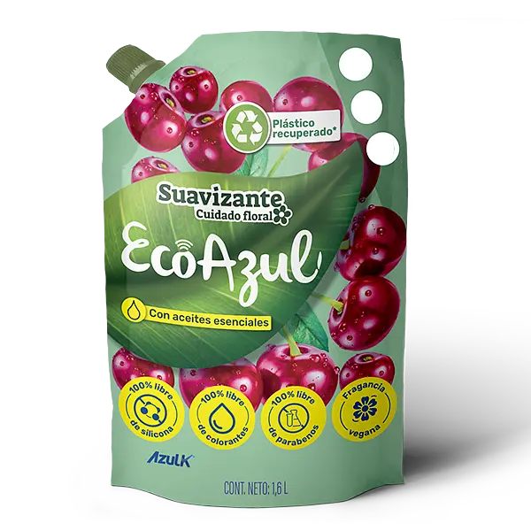 Suavizante Ecoazul Cereza Doypack 1.6l