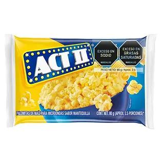 Act Ll Palomitas Para Microondas Mantequilla