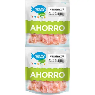 Camaron Titi Artesanal Pesquera Del Mar 2*165g