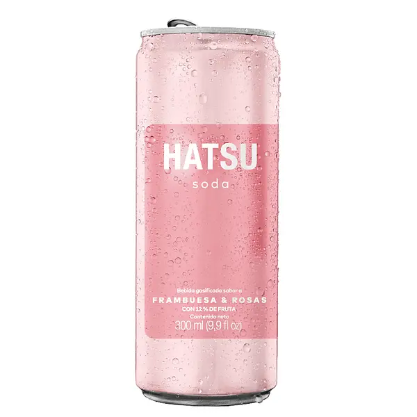 Soda Hatsu Frambuesa Y Rosas 300ml
