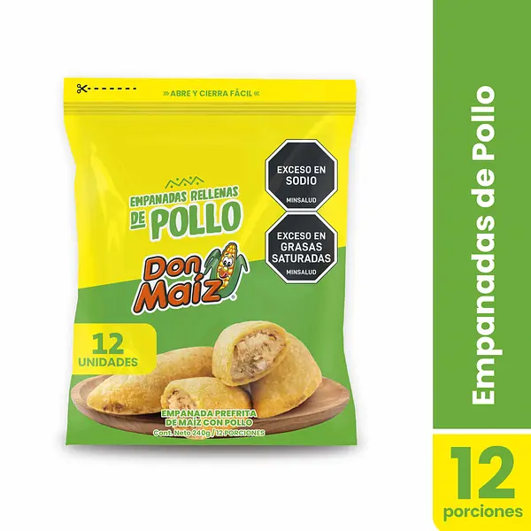 Empanadas Don Maiz Con Pollo 12/240g