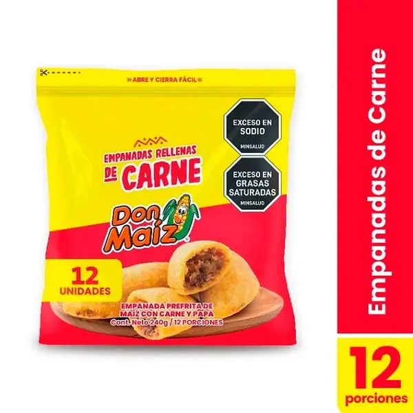 Empanadas Don Maiz Con Carne 12/240g