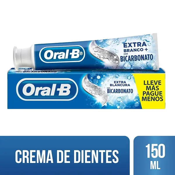 Crema Dental Oral B Con Bicarbonato 150ml X 3