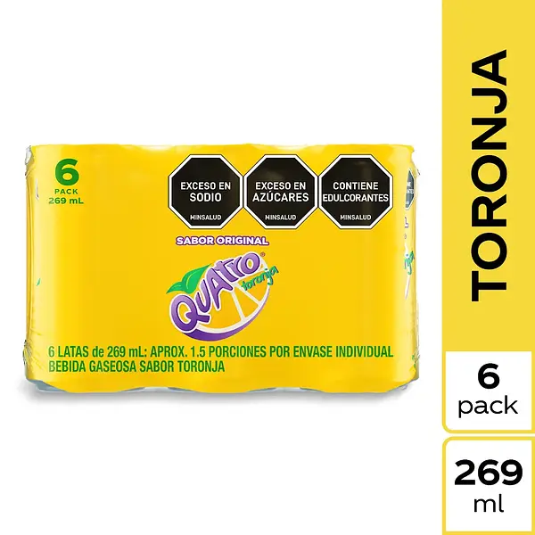 Gaseosa Quatro Lata 6*269ml