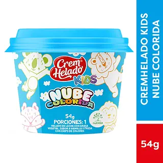 Helado Crem Helado Kids Nube De Colores 54g