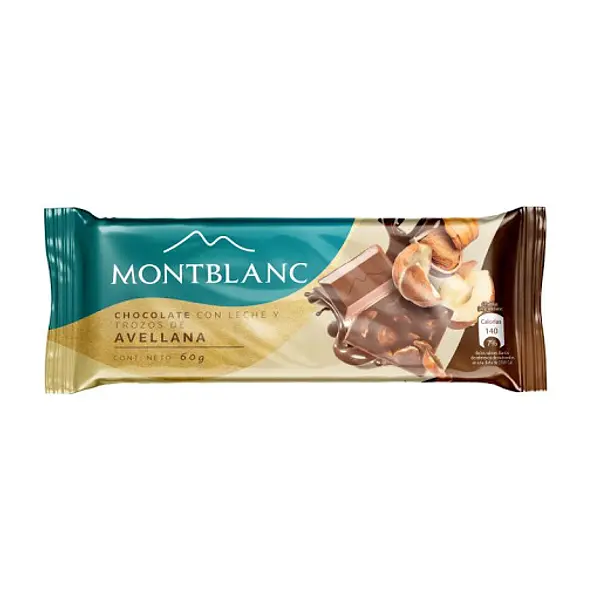 Chocolatina Mont Blanc Avellana 60g