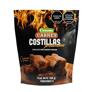 Costillitas De Cerdo Preasadas Colanta 500g