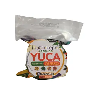 Arepa Nutriarepa De Yuca Rellena De Queso 480g