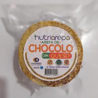 Arepa Nutriarepa De Chocolo Con Queso 4 Und