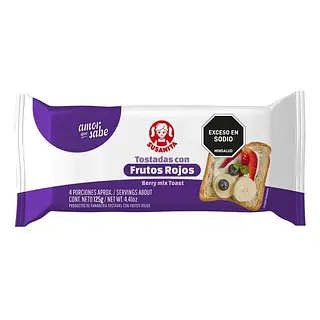 Tostadas Susanita Frutos Rojos 125g