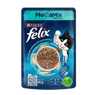Alimento Humedo Felix M.S. 5 Proteinas 85g