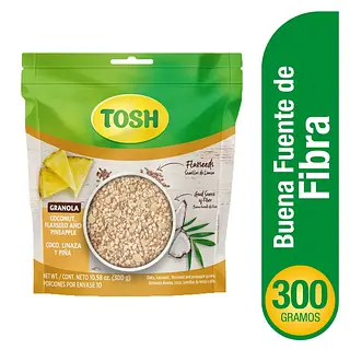 Granola Tosh Con Piña Y Coco Doypack 300g