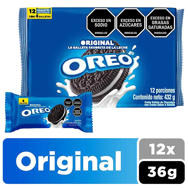 Galleta Oreo Vainilla 12*36g