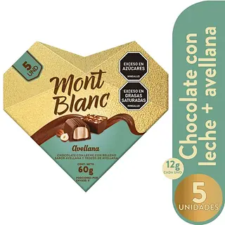 Bombones Mont Blanc Avellana 5-Und 60g