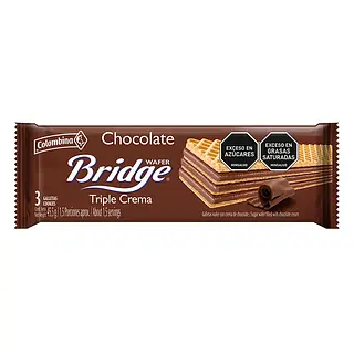 Colombina Galleta Wafer Bridge 45.5gr Chocolate