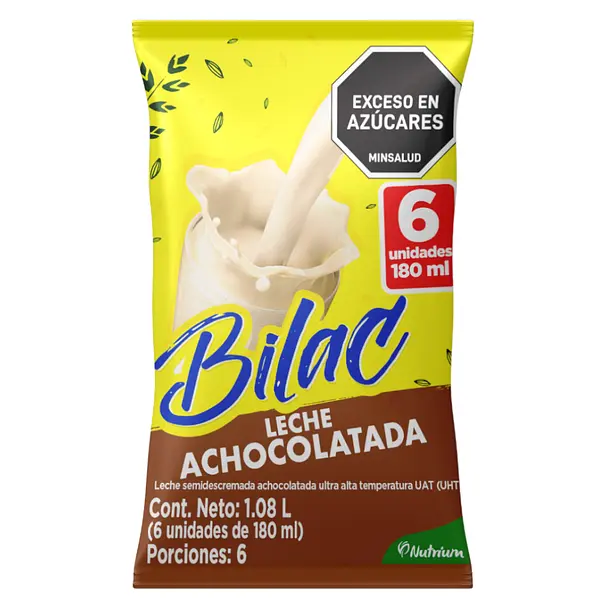 Leche Saborizada Bilac Chocolate 6*180ml
