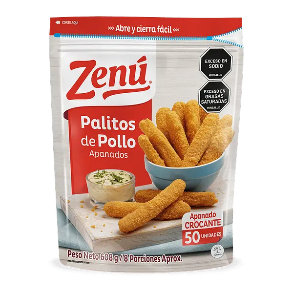 Palitos Zenu Pollo Apanado 608g