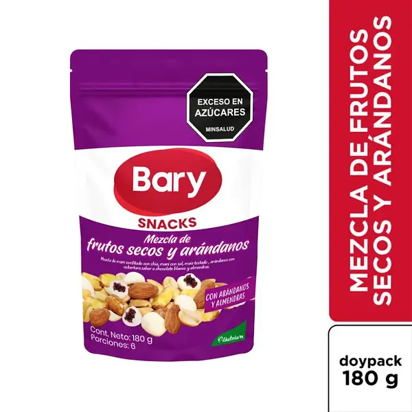 Frutos Secos Arandanos Mix Bary 180g
