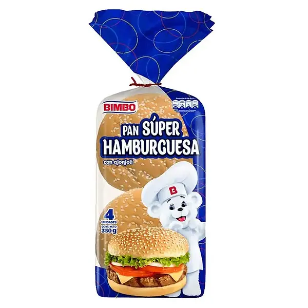 Pan Hamburguesa Bimbo Super 350gr