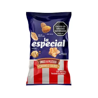 Mani La Especial Snack De Pelicula Caramelo Y Sal 40g