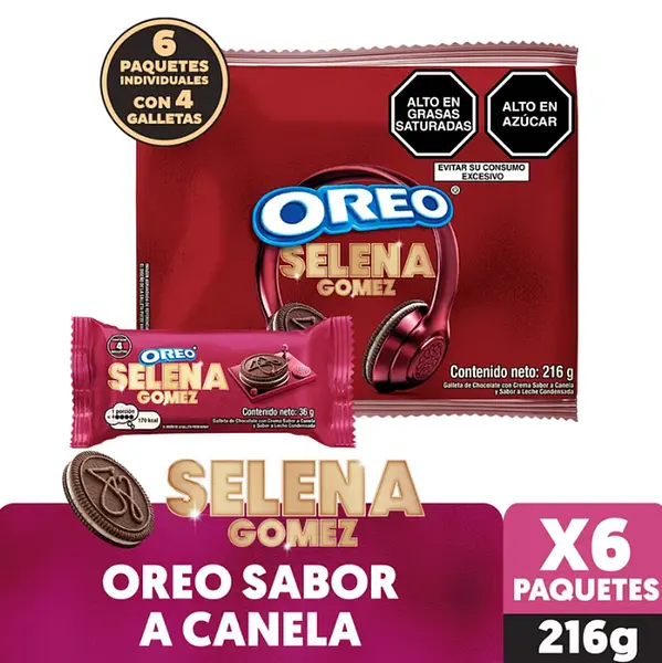 Galleta Oreo Selena Gomez 6*36g