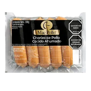 Chorizo Ahumado 300gr Mac Pollo