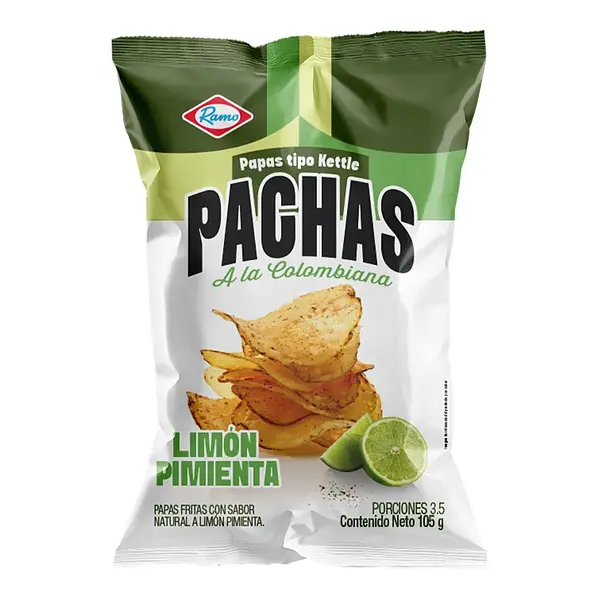 Papas Pachas Ramo Limon Pimienta 105g