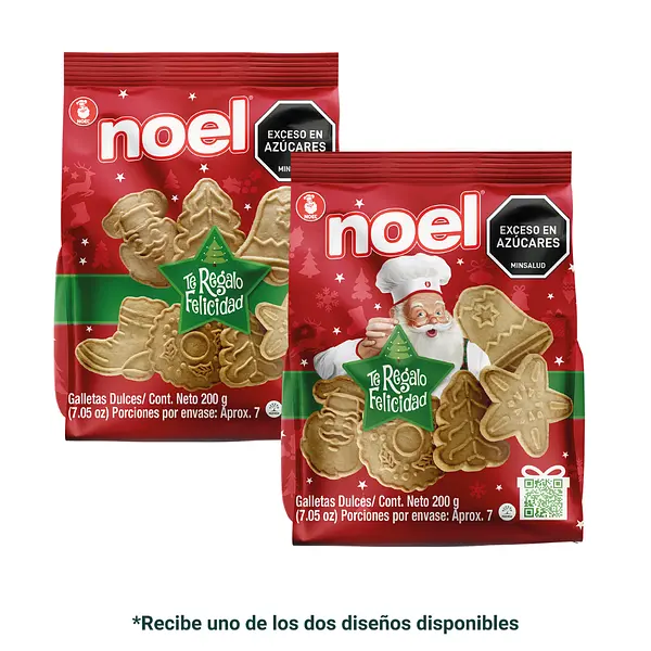 Galleta Navideña Noel Bolsa 200g