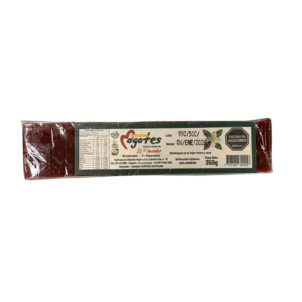 Bocadillo De Guayaba Mogotes Lonja 350g