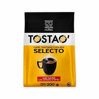 Cafe Tostao Selecto Molido 200g