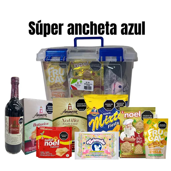 Súper Ancheta Navideña Azul