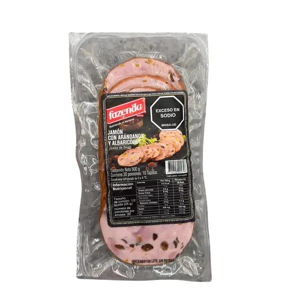 Jamon La Fazenda Especialidad Tajado Con Arandanos 500g