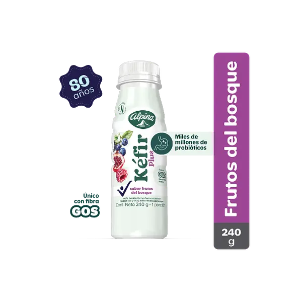 Yogurt Alpina Kefir Frutos Del Bosque 240g